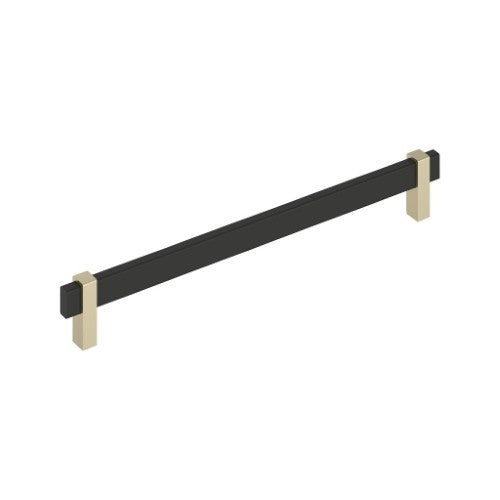 Mulino Zinc Matte Black / Golden Champagne Cabinet Pull 7