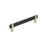 Mulino Zinc Matte Black / Golden Champagne Cabinet Pull 4