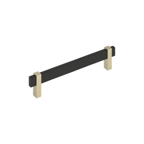 Mulino Zinc Matte Black / Golden Champagne Cabinet Pull 4