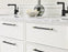 Mulino Zinc Matte Black / Golden Champagne Cabinet Pull 22