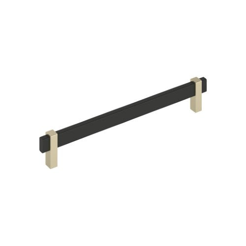 Mulino Zinc Matte Black / Golden Champagne Cabinet Pull 6