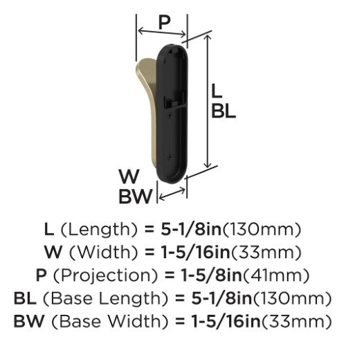 Unison Zinc Matte Black / Golden Champagne Hook 2