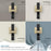 Burbank Zinc Matte Black / Golden Champagne Hook 7