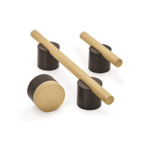 Transcendent Aluminum Matte Black / Matte Gold Cabinet Pull 13