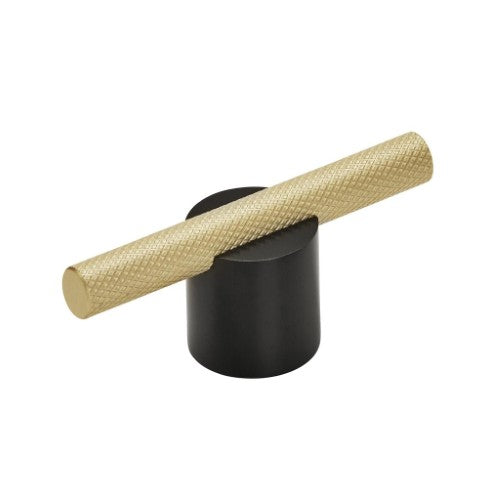 Transcendent Aluminum Matte Black / Matte Gold Cabinet Pull 1