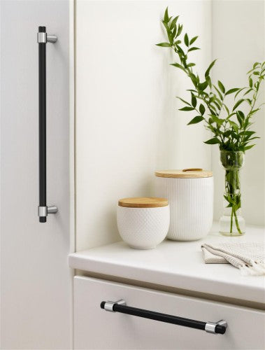 Mergence Zinc Matte Black / Polished Chrome Appliance Pull 7