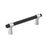 Mergence Zinc Matte Black / Polished Chrome Cabinet Pull 5
