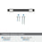 Mergence Zinc Matte Black / Polished Chrome Cabinet Pull 17