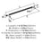 Mergence Zinc Matte Black / Polished Chrome Cabinet Pull 13