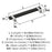 Mulino Zinc Matte Black / Polished Chrome Cabinet Pull 10