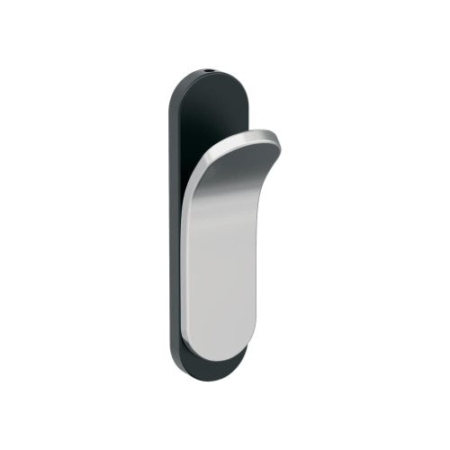 Unison Zinc Matte Black / Polished Chrome Hook 1
