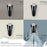 Acclivity Zinc Matte Black / Polished Chrome Hook 4
