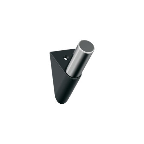 Acclivity Zinc Matte Black / Polished Chrome Hook 1