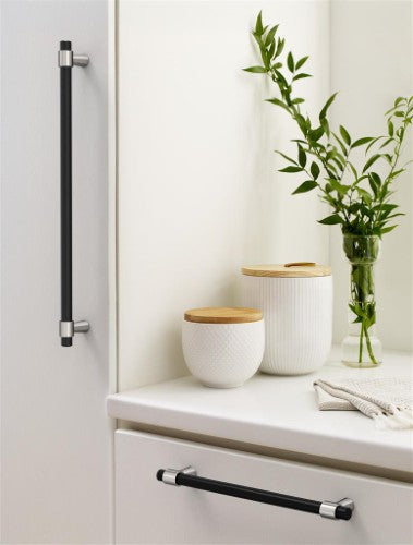 Mergence Zinc Matte Black / Polished Nickel Appliance Pull 7