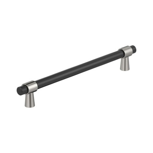 Mergence Zinc Matte Black / Polished Nickel Appliance Pull 1