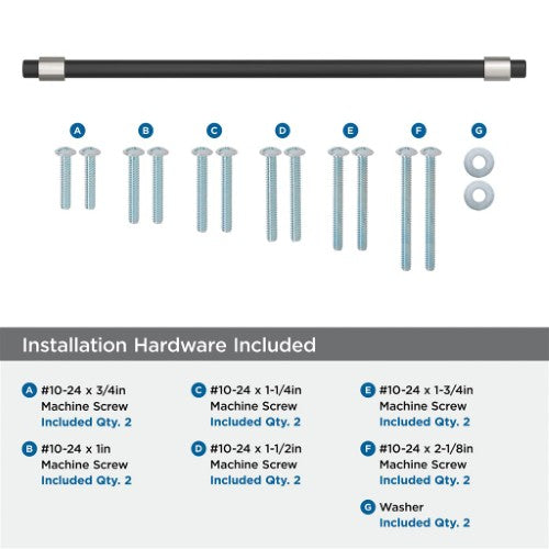 Mergence Zinc Matte Black / Polished Nickel Appliance Pull 6