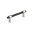Mergence Zinc Matte Black / Polished Nickel Cabinet Pull 2