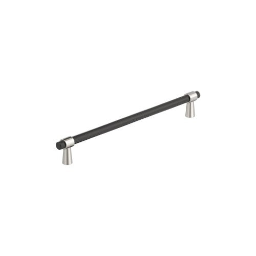 Mergence Zinc Matte Black / Polished Nickel Cabinet Pull 6