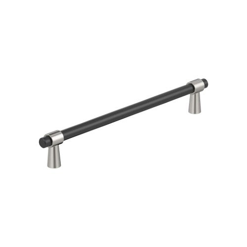 Mergence Zinc Matte Black / Polished Nickel Cabinet Pull 5