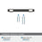 Mergence Zinc Matte Black / Polished Nickel Cabinet Pull 17
