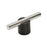 Transcendent Aluminum Matte Black / Polished Nickel Cabinet Pull 1