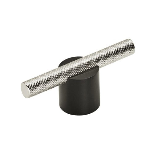 Transcendent Aluminum Matte Black / Polished Nickel Cabinet Pull 1