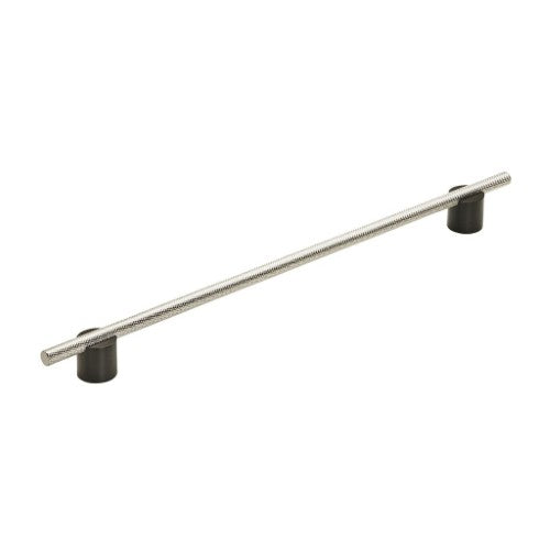 Transcendent Aluminum Matte Black / Polished Nickel Cabinet Pull 7