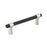 Mergence Zinc Matte Black / Satin Nickel Cabinet Pull 5