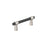 Mergence Zinc Matte Black / Satin Nickel Cabinet Pull 1