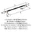 Mergence Zinc Matte Black / Satin Nickel Cabinet Pull 13