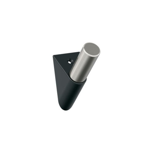Acclivity Zinc Matte Black / Satin Nickel Hook 1