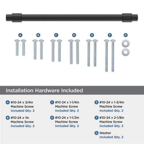 Destine Zinc Matte Black Appliance Pull 5