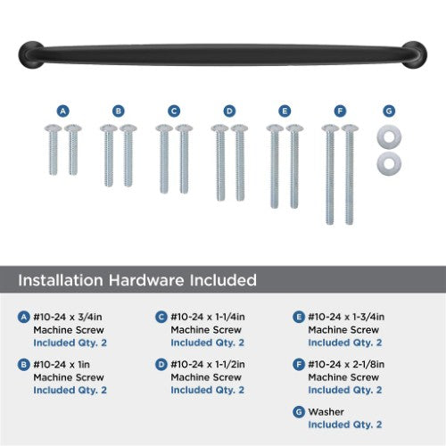 Renown Zinc Matte Black Appliance Pull 5