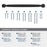 Stature Zinc Matte Black Appliance Pull 5