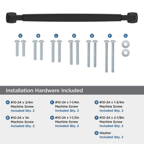 Stature Zinc Matte Black Appliance Pull 5