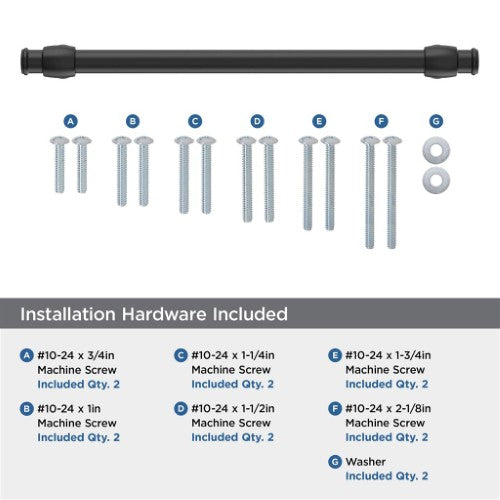 Winsome Zinc Matte Black Appliance Pull 7
