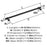 Winsome Zinc Matte Black Appliance Pull 5