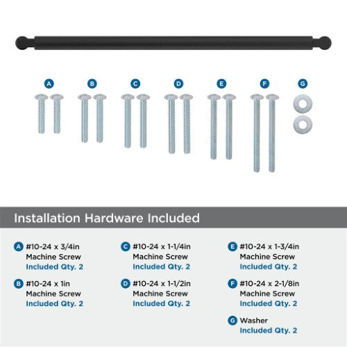 Balata Zinc Matte Black Appliance Pull 6