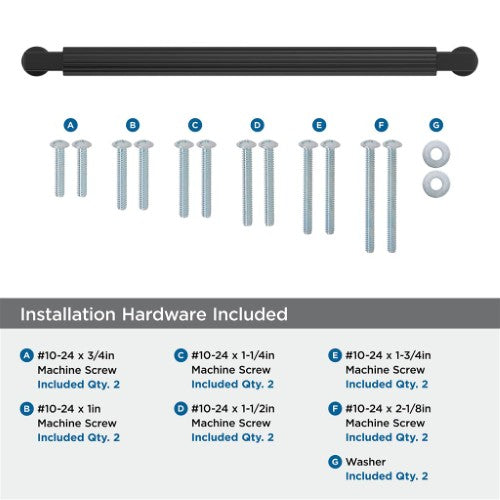 Ballard Zinc Matte Black Appliance Pull 5