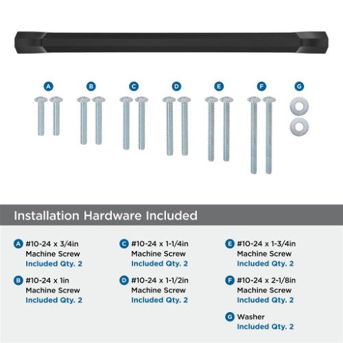 Bellamy Zinc Matte Black Appliance Pull 5