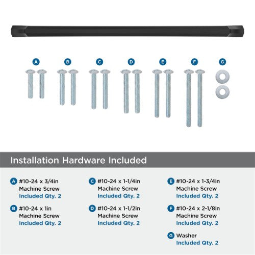 Bellamy Zinc Matte Black Appliance Pull 6