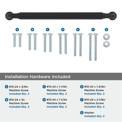 Collet Zinc Matte Black Appliance Pull 5