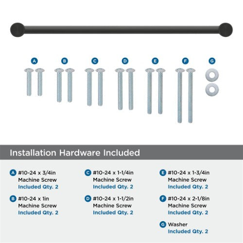 Dupont Circle Zinc Matte Black Appliance Pull 8