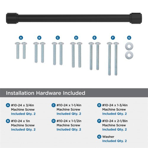 Faircrest Zinc & Steel Matte Black Appliance Pull 5