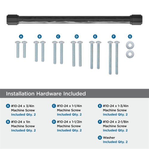 Fairfax Zinc Matte Black Appliance Pull 7