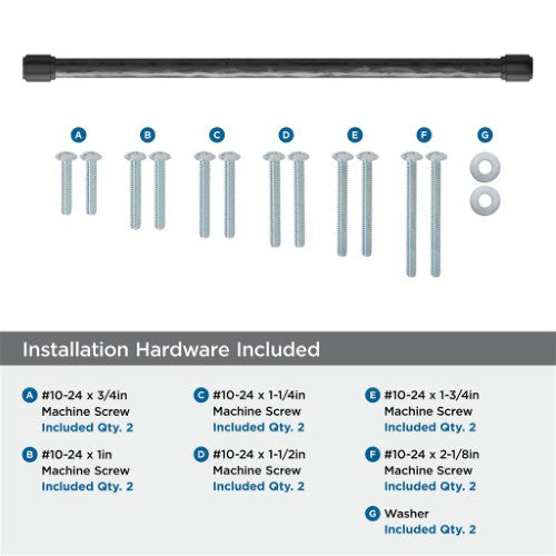 Fairfax Zinc Matte Black Appliance Pull 8