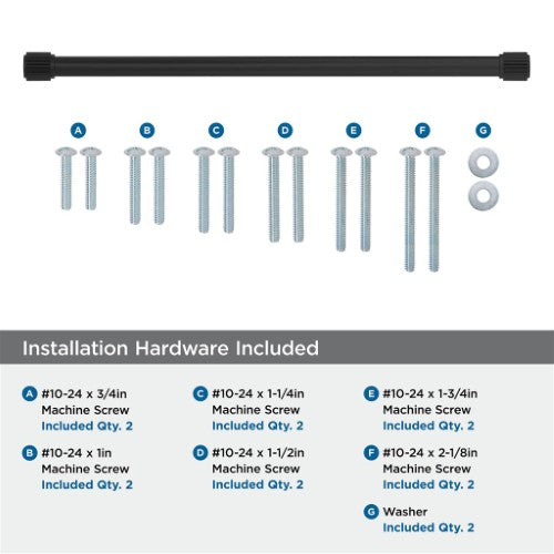 Farewind Zinc Matte Black Appliance Pull 6