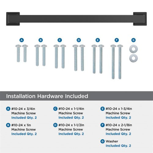 Lintel Zinc Matte Black Appliance Pull 5