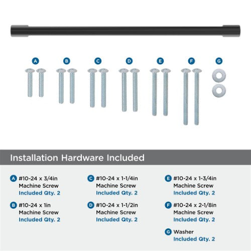 Riva Zinc Matte Black Appliance Pull 5