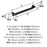 Rockhurst Zinc Matte Black Appliance Pull 3